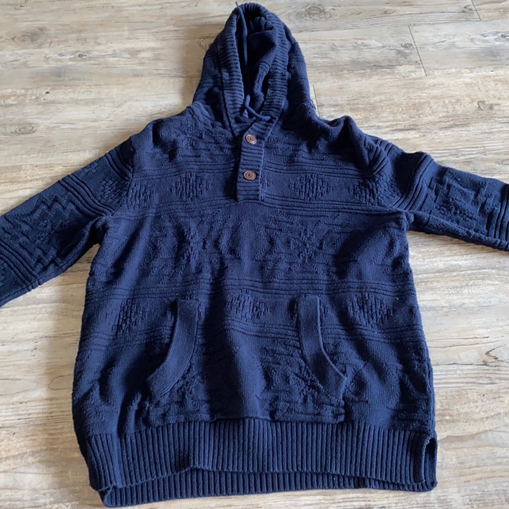 Blue drug rug hoodie
